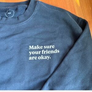 Navy Graphic Sweatshirt